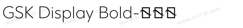 GSK Display Bold字体转换 GSK Display Bold字体转换